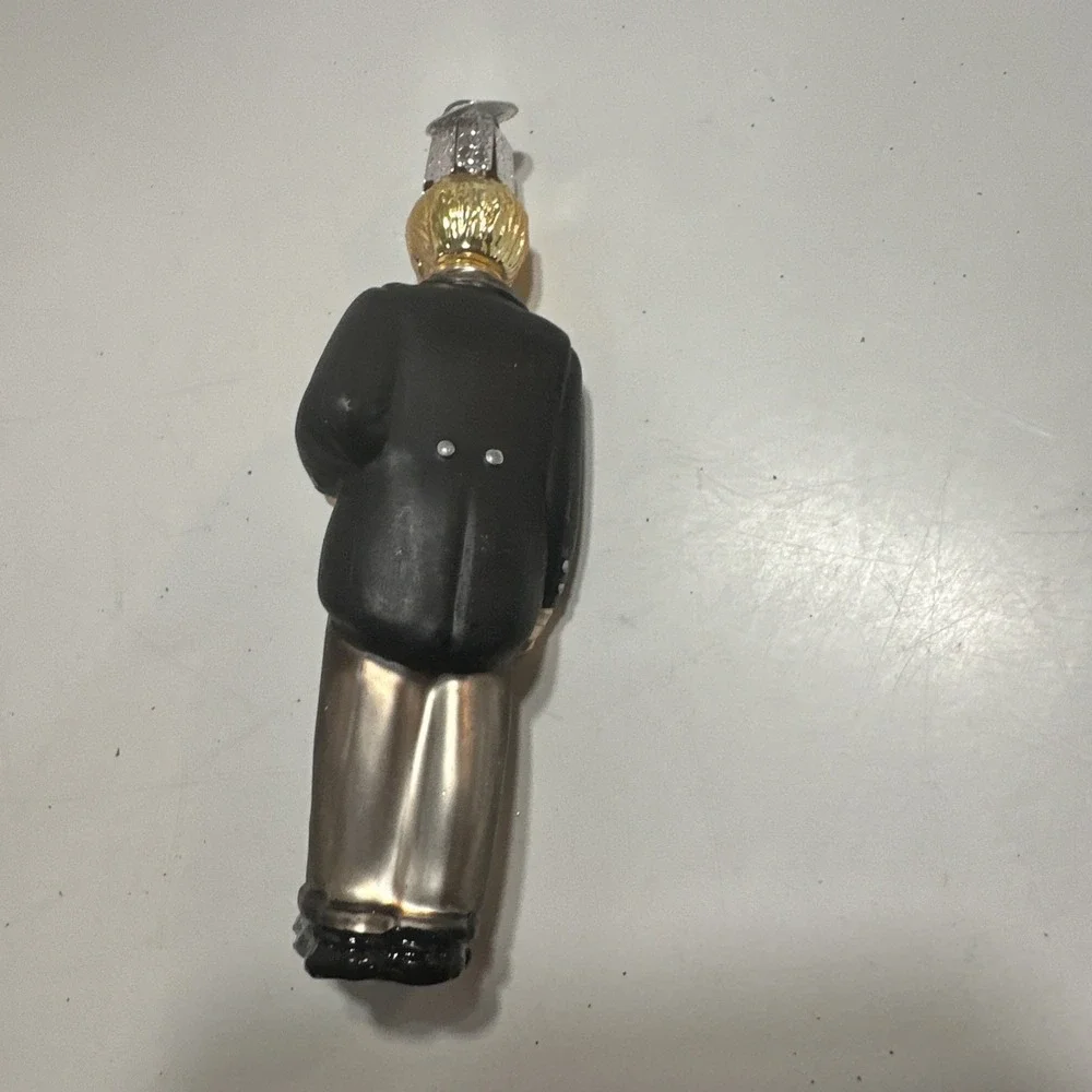 Blonde Groom Old World Christmas OWC Blown Glass‎ Wedding Ornament